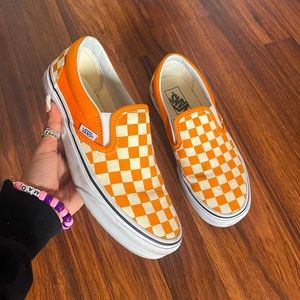 checkered slip on vans - 7 WOMEN